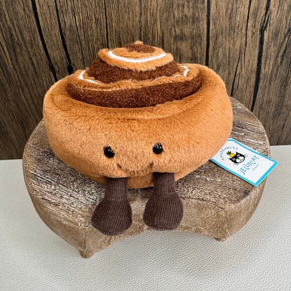 Jellycat Cinnamon Bun Amuseables New FAST SHIP Jellycat Amuseables Cinnamon Roll - Picture 2 of 8